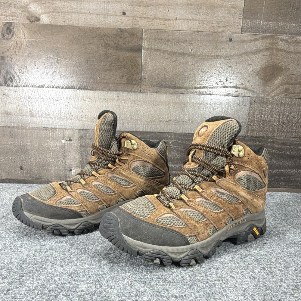 Merrell Moab 3 Mid Waterproof Men's Hiking Boots Earth Brown J035839 Size 8.5 M